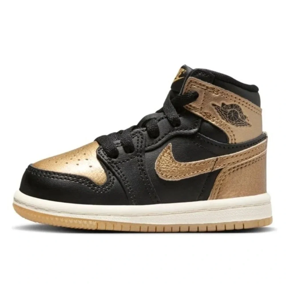 Nike Baby Air Jordan 1 Retro High OG Metallic Gold FD1413-071 Size 5C Mens